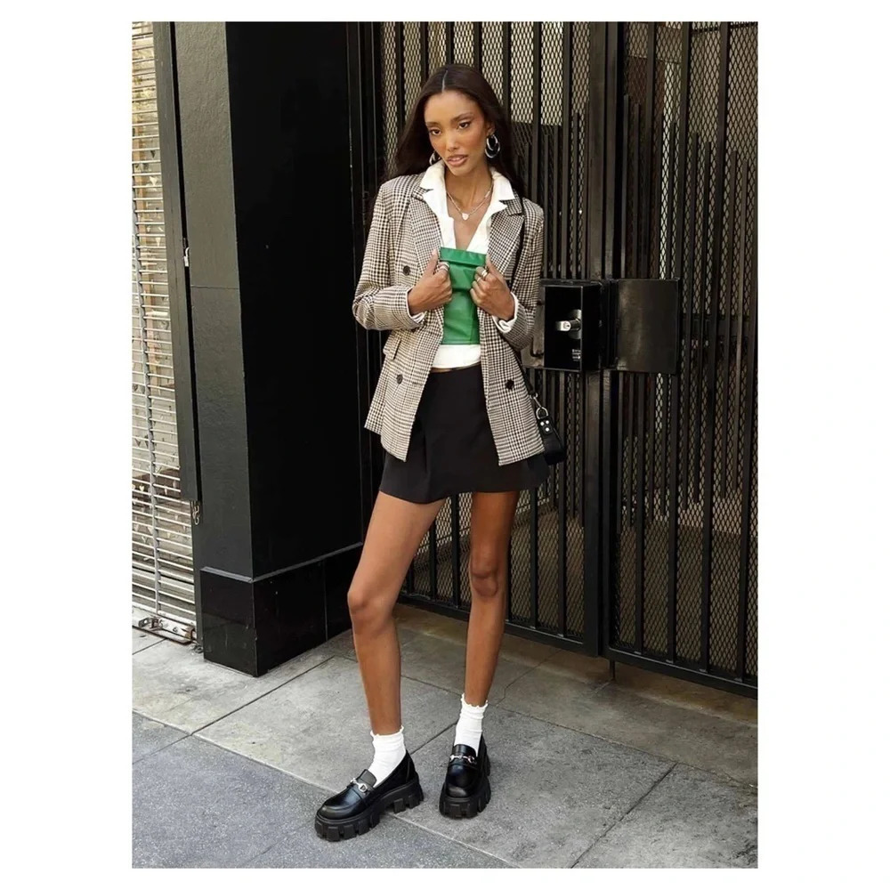 Vintage -  Wool Blend Mini Skirt